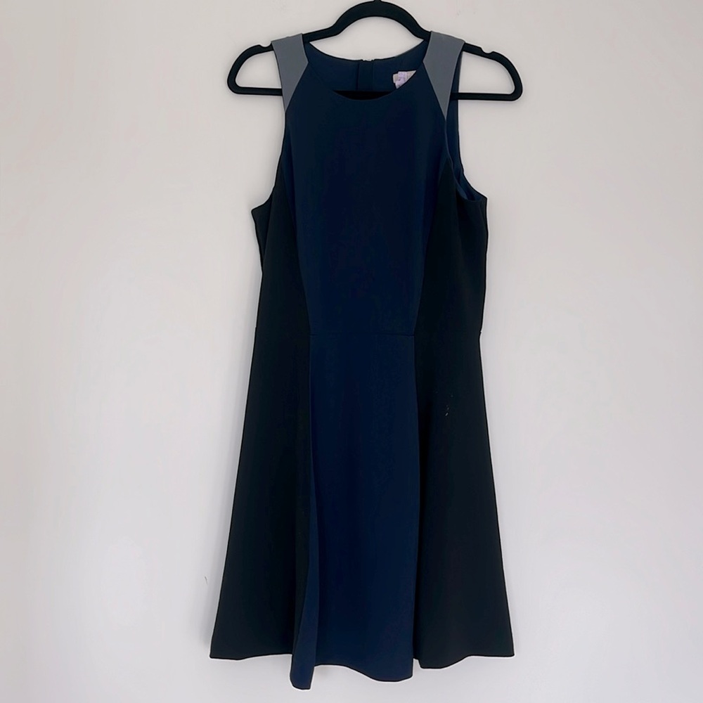 Banana Republic Navy and Gray Dress